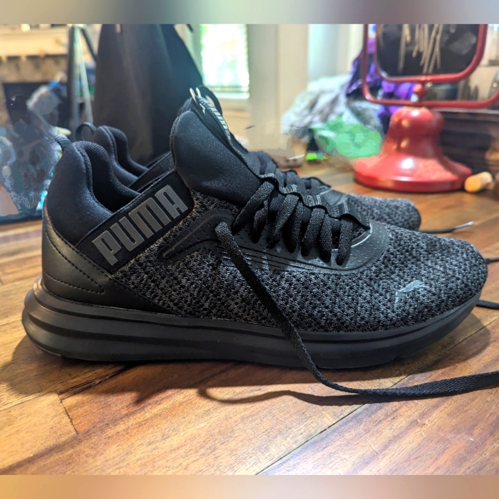 Puma Enzo Beta Woven V3 solid black men's 9.5